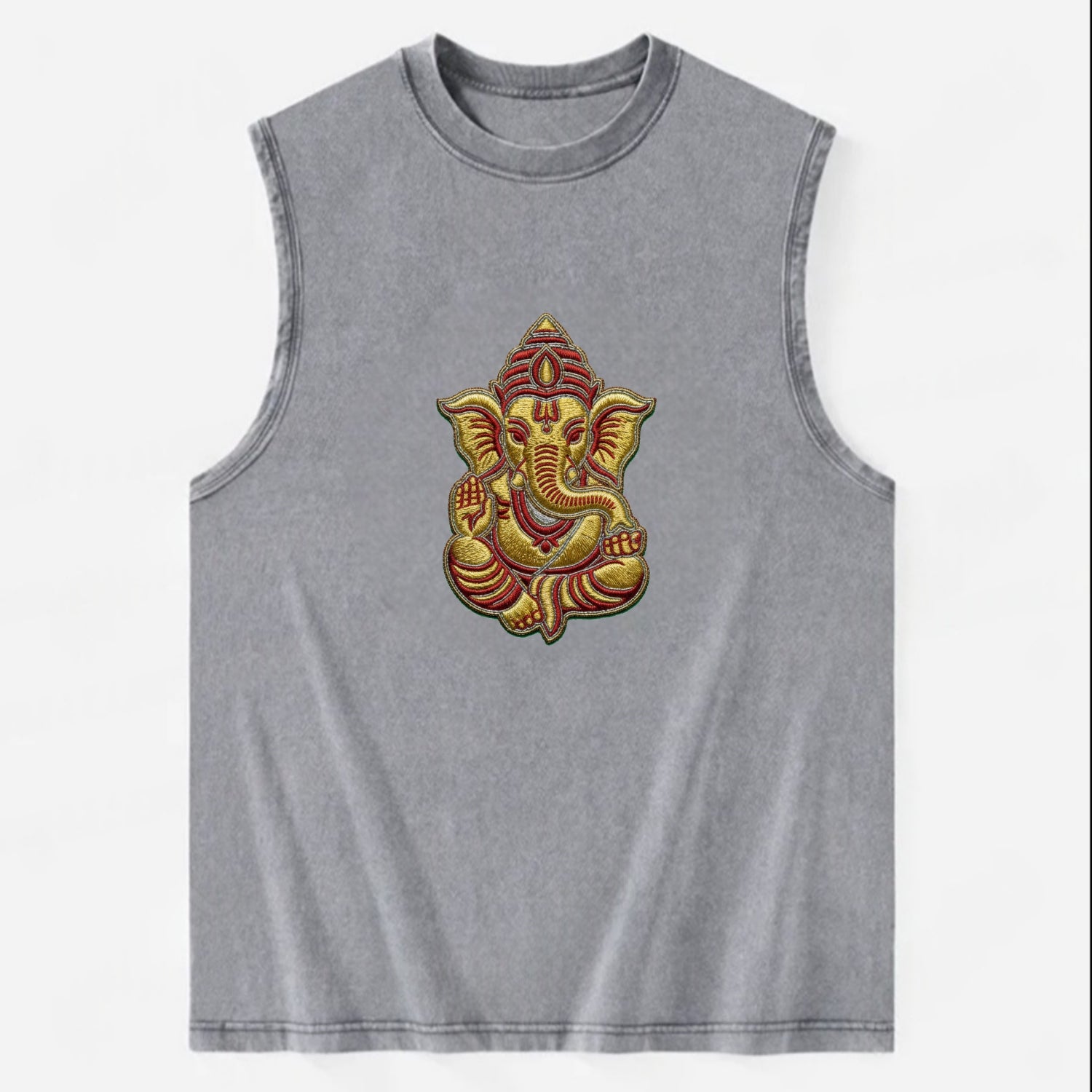 Ganesh - Vintage Washed Tank - Grey