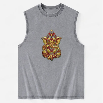 Ganesh - Vintage Washed Tank - Grey