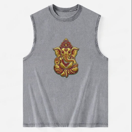 Ganesh - Vintage Washed Tank - Grey