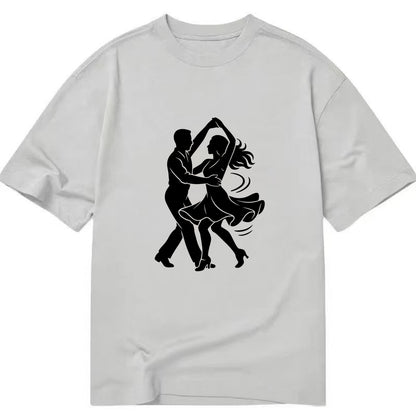 Salsa dancers spinning turn - Classic T-shirt - Grey
