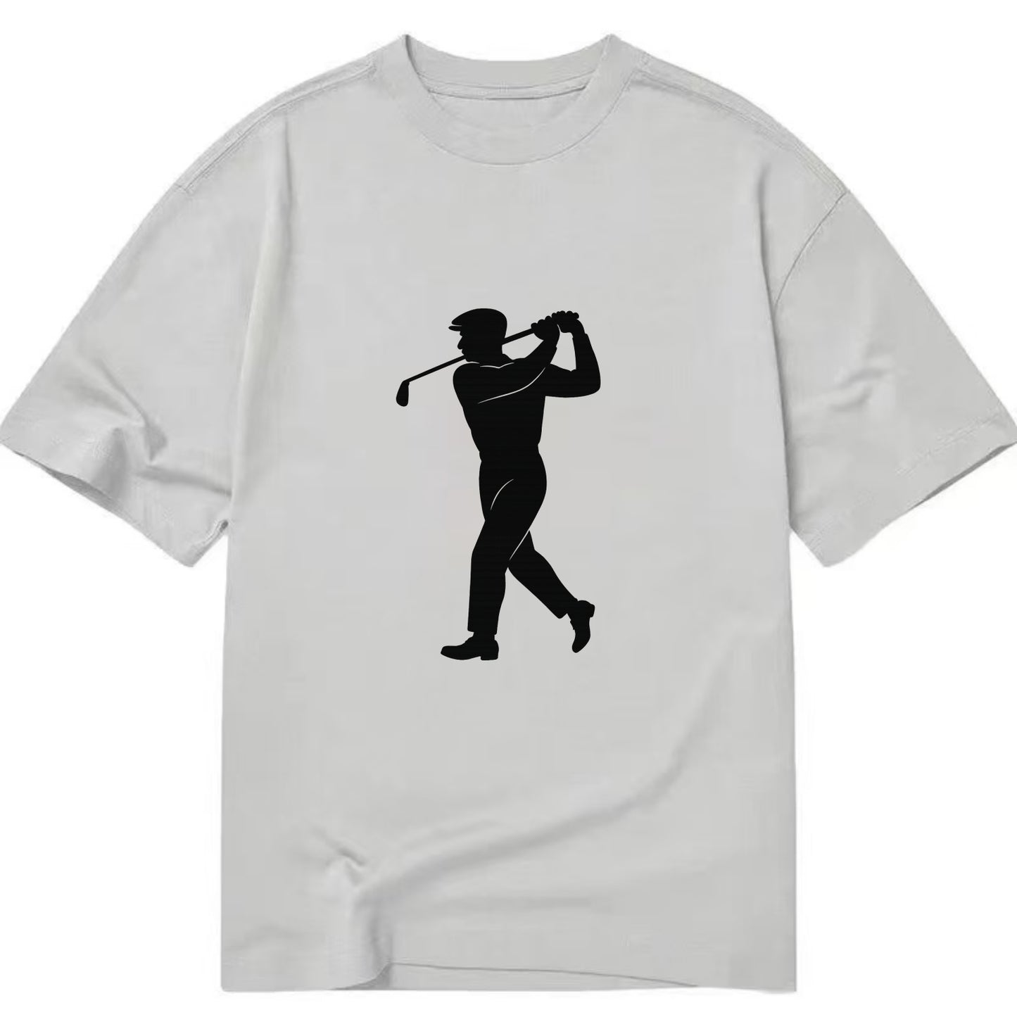Golfer perfect swing follow-through - Classic T-shirt - Grey