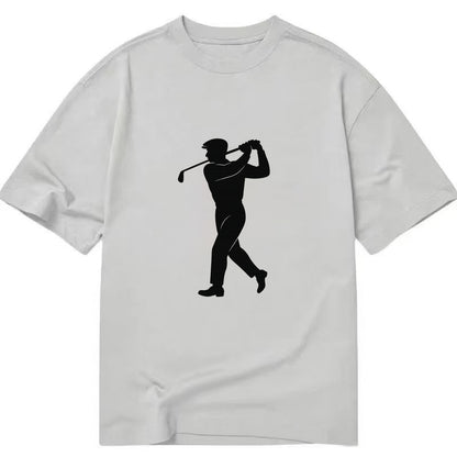 Golfer perfect swing follow-through - Classic T-shirt - Grey