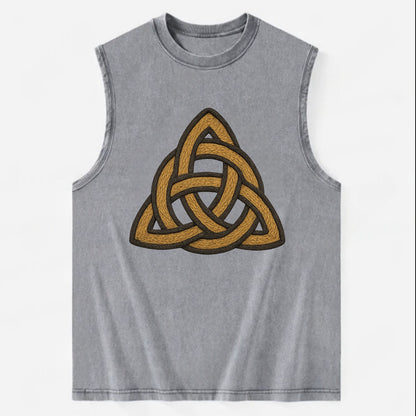 Trinity Knot  - Vintage Washed Tank - Grey