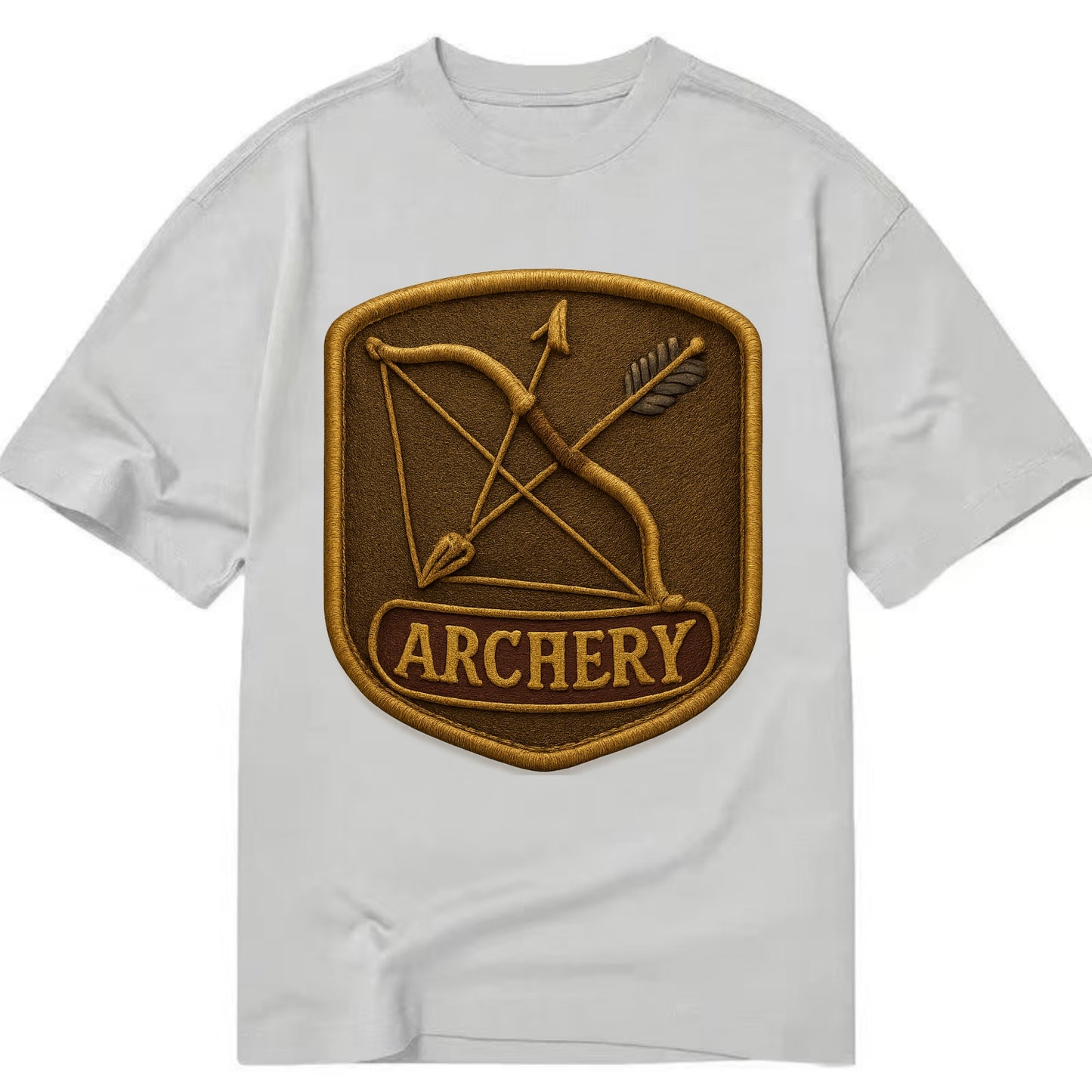 Bow and arrow crossed - archery enthusiast - Classic T-shirt - Grey