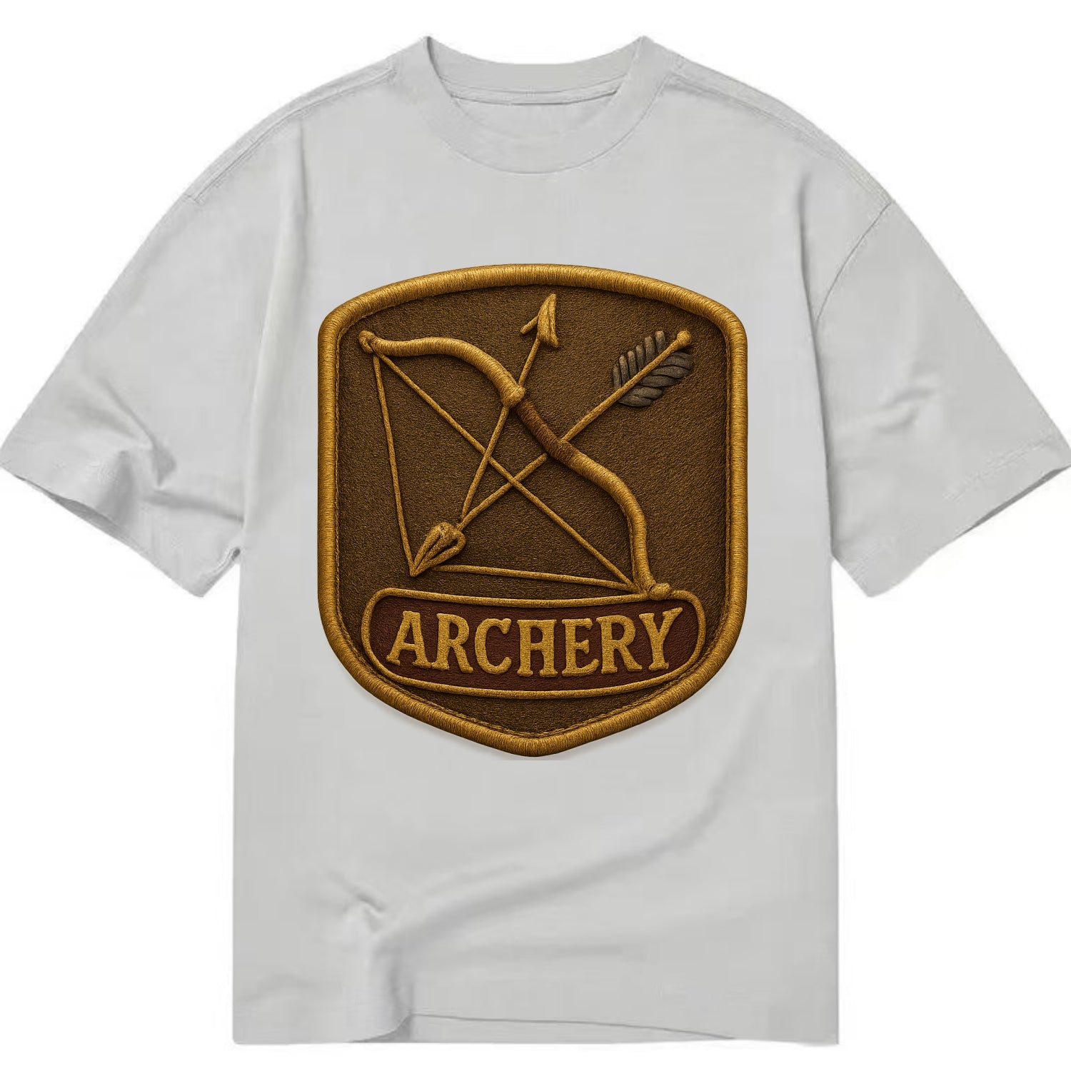 Bow and arrow crossed - archery enthusiast - Classic T-shirt - Grey