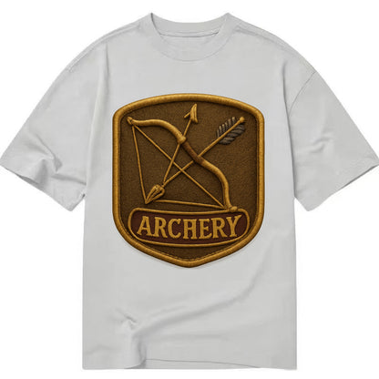 Bow and arrow crossed - archery enthusiast - Classic T-shirt - Grey