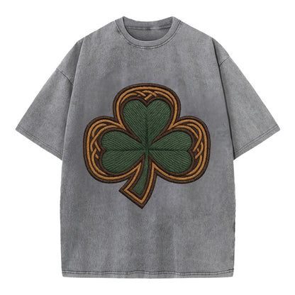 Shamrock  - Vintage T-shirt - Grey