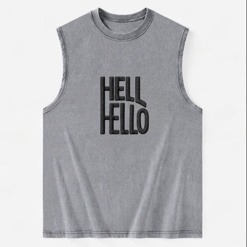 HELL;HELLO BEAUTIFUL Floral Print Hat - Vintage Washed Tank