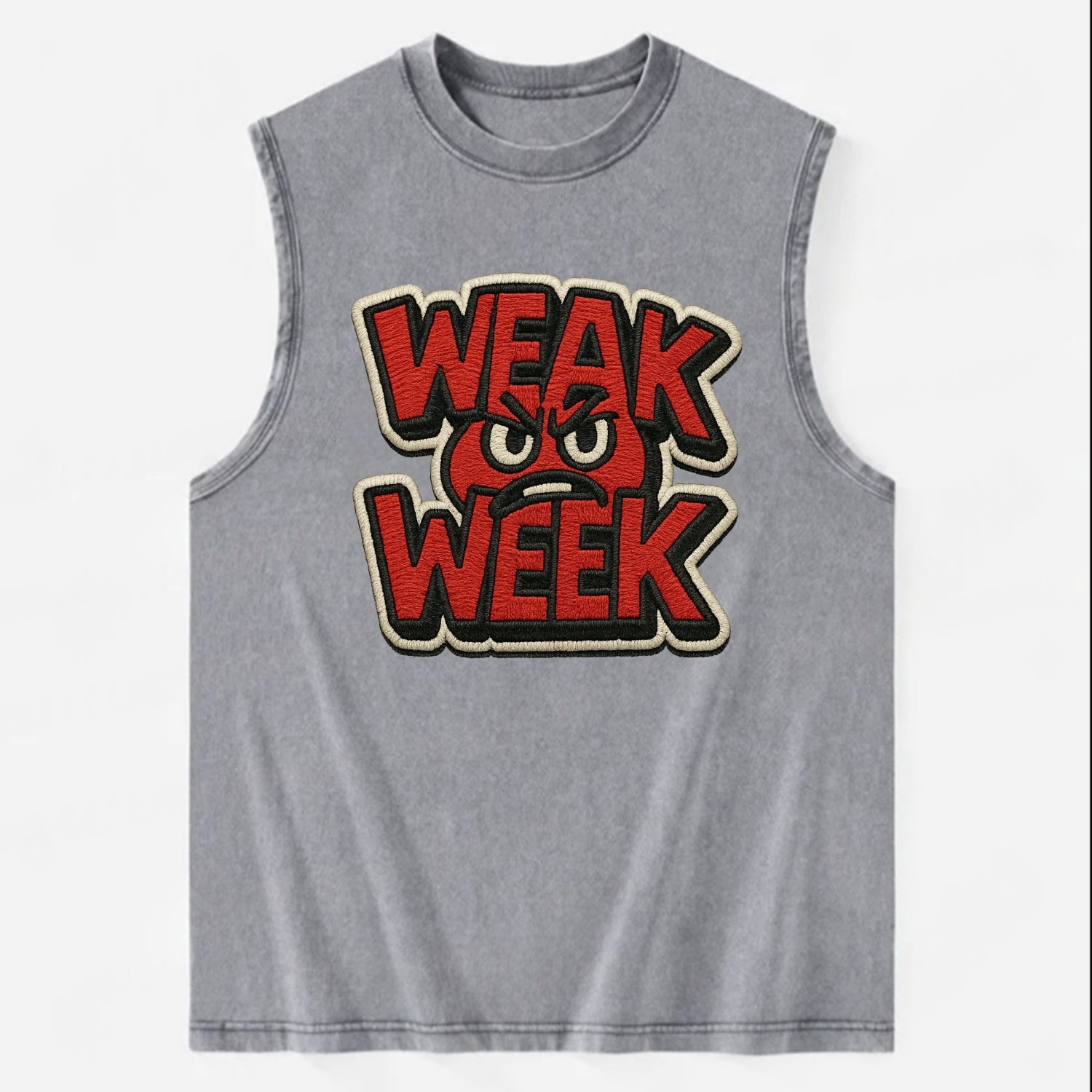 WEAK;WEEK WARRIOR Monday Blue Cap - Vintage Washed Tank - Grey