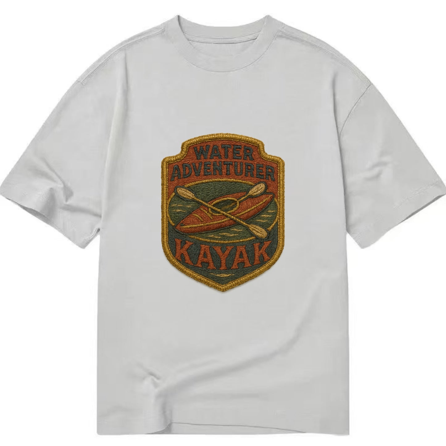 Kayak with paddle - water adventurer - Classic T-shirt - Grey