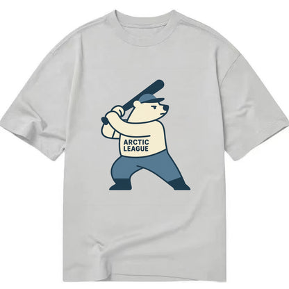 Polar Bear Baseball MVP - Classic T-shirt - Grey