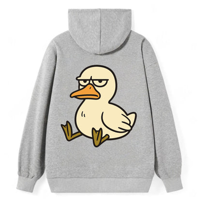 The Duck Judging Silently - Classic Pullover Hoodie - Grey