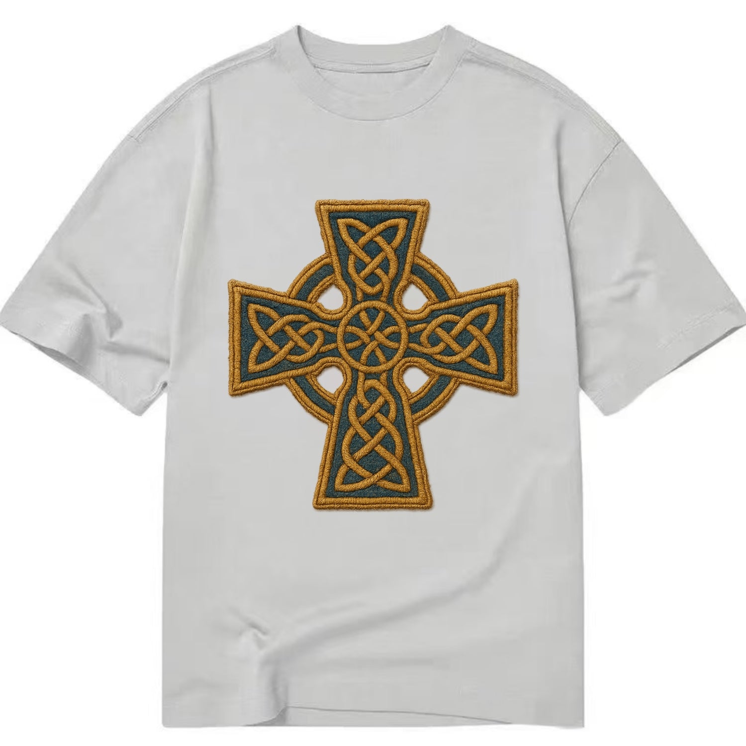 Book Of Kells Cross - Classic T-shirt - Grey