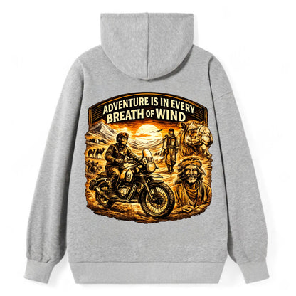 Adventure Vintage Rides - Classic Pullover Hoodie - Grey