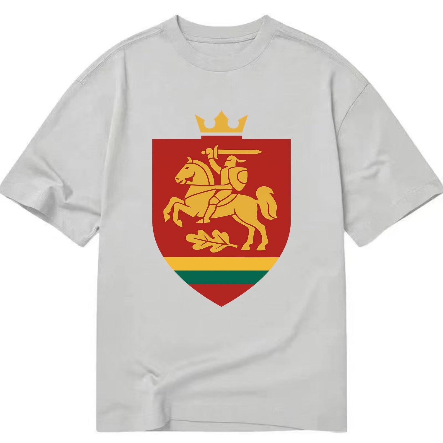 Lithuania Royal Logo  - Classic T-shirt - Grey