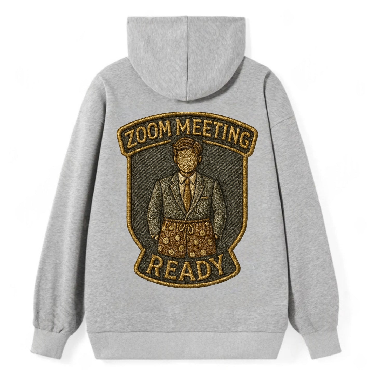 Zoom Meeting Ready  - Classic Pullover Hoodie - Grey