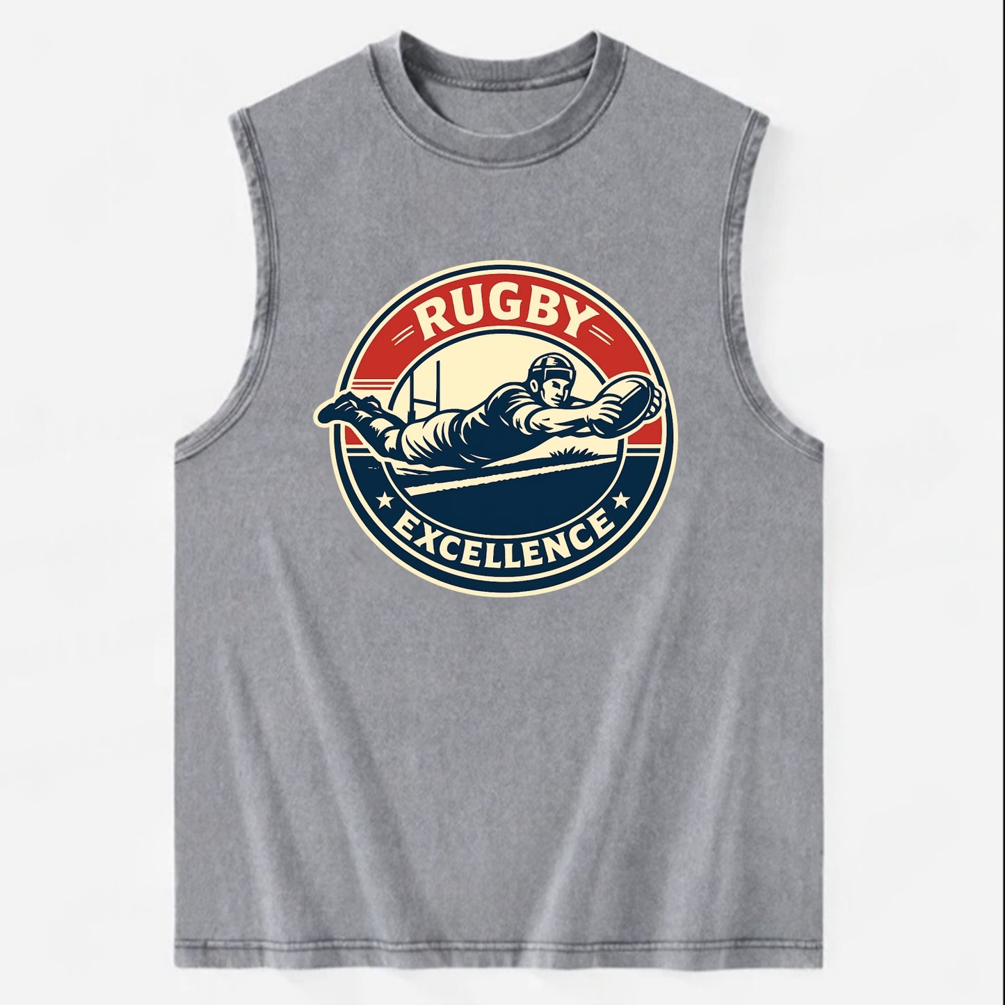 Epic Try Dive Emblem - Vintage Washed Tank - Grey