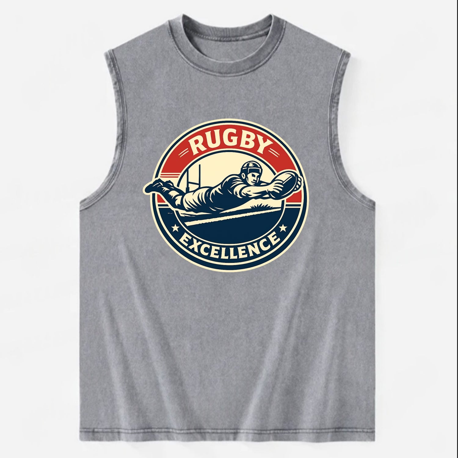 Epic Try Dive Emblem - Vintage Washed Tank - Grey