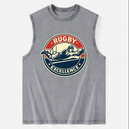 Epic Try Dive Emblem - Vintage Washed Tank - Grey