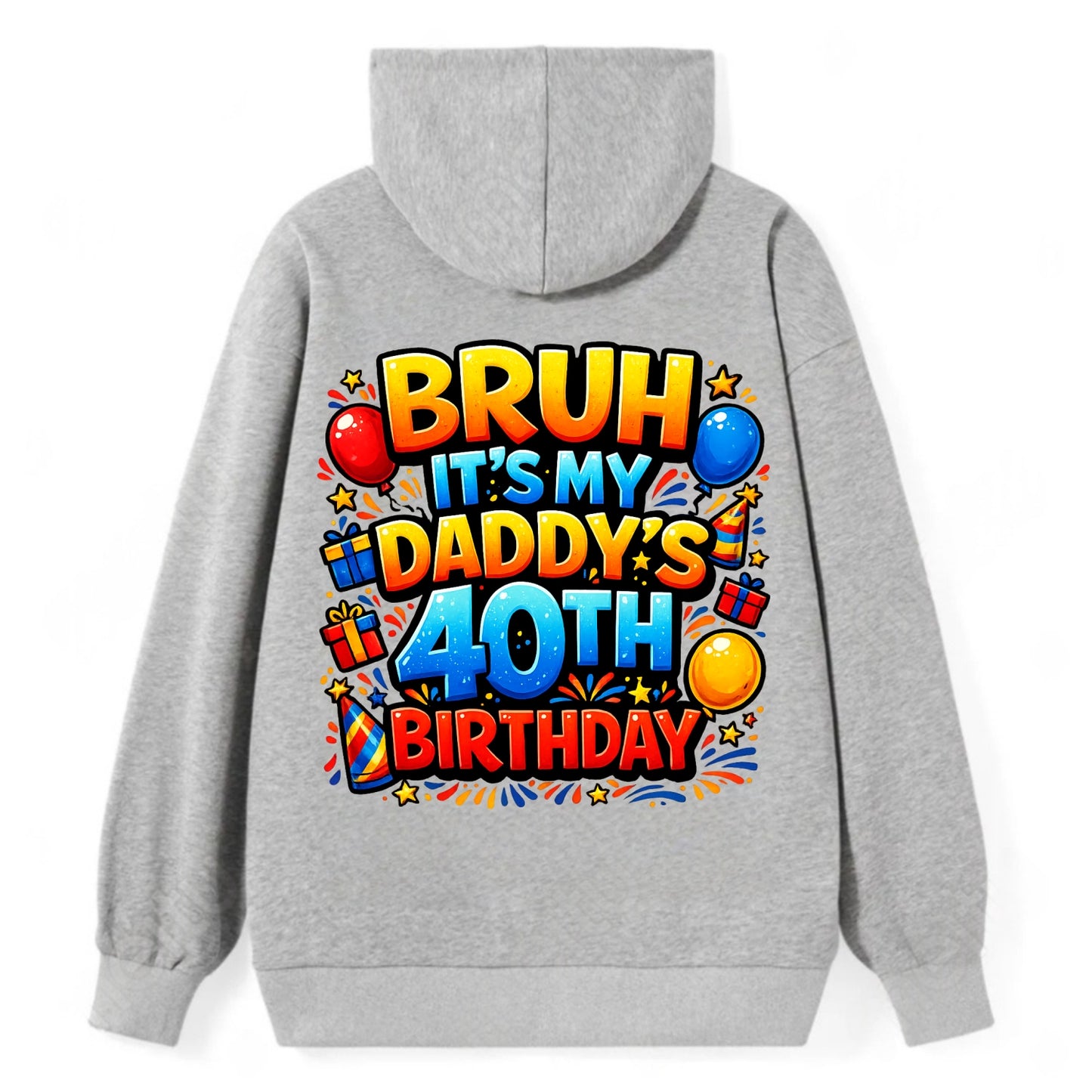 Daddy's 40th Birthday - Classic Pullover Hoodie - Grey