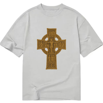 Monasterboice Cross - Classic T-shirt - Grey