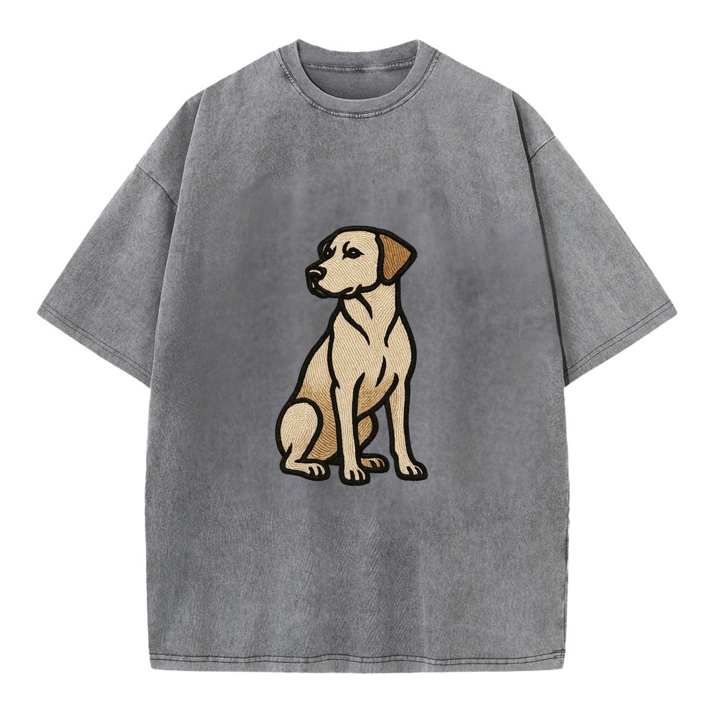 Rhodesian Ridgeback - Red wheaten sittin Vintage T-shirt - Grey