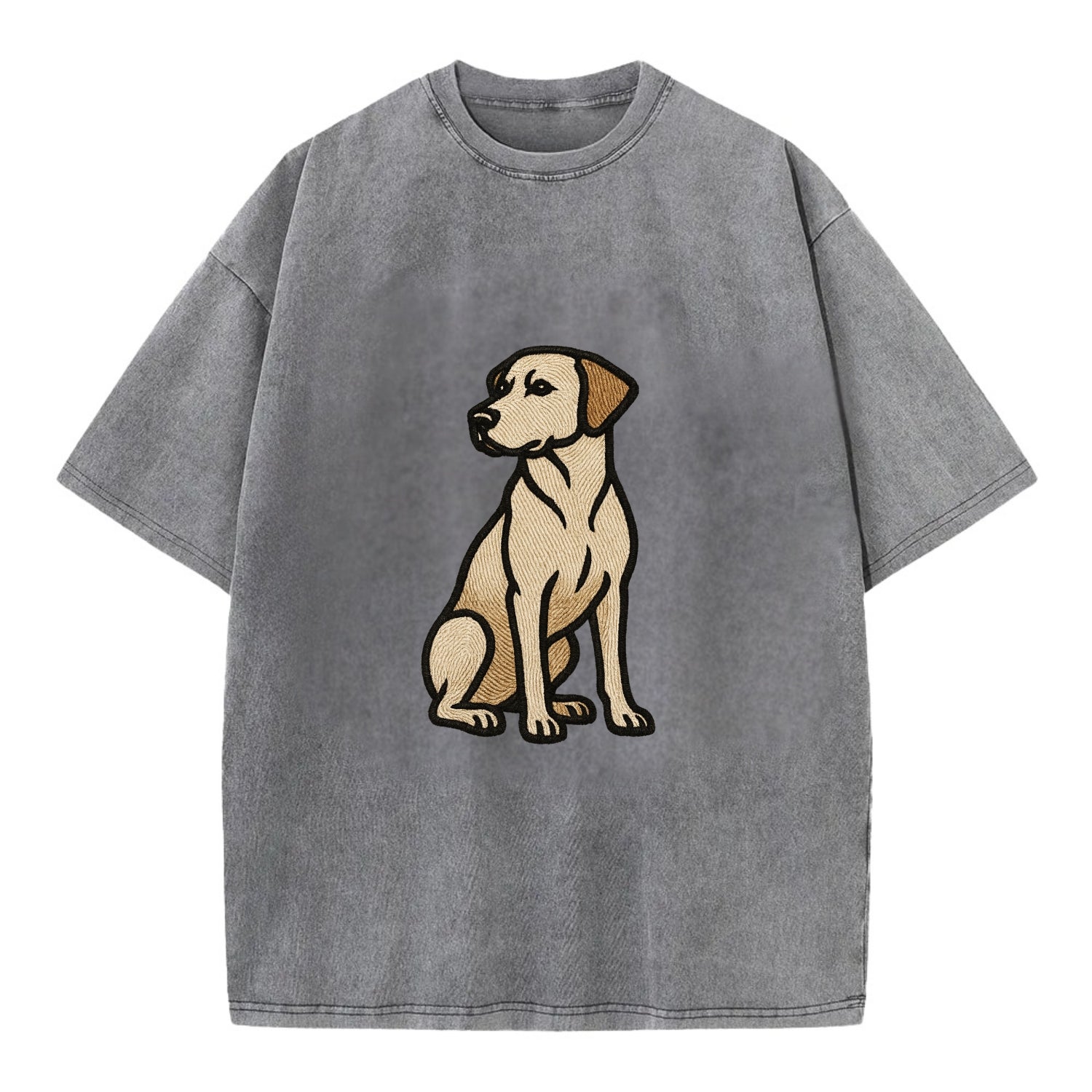 Rhodesian Ridgeback - Red wheaten sittin Vintage T-shirt - Grey