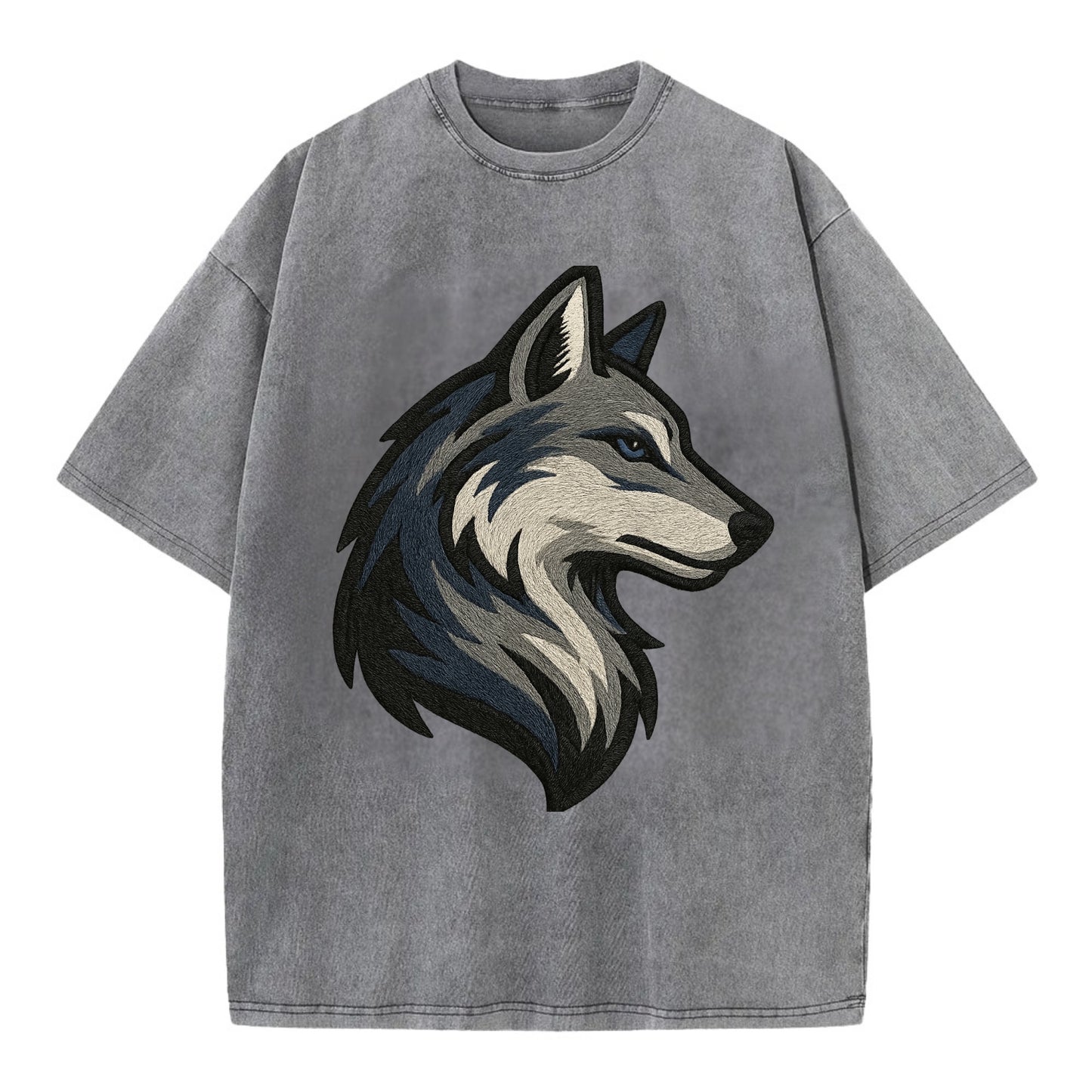 Lone Wolf Wanderer  - Vintage T-shirt - Grey