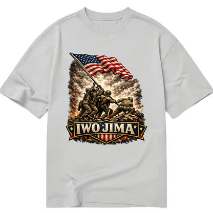 Iwo Jima Flag Raising - Classic T-shirt - Grey