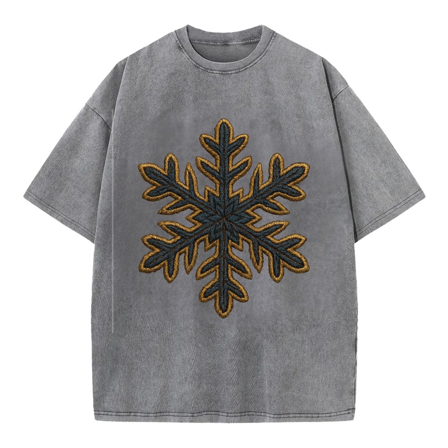 Snowflake  - Vintage T-shirt - Grey
