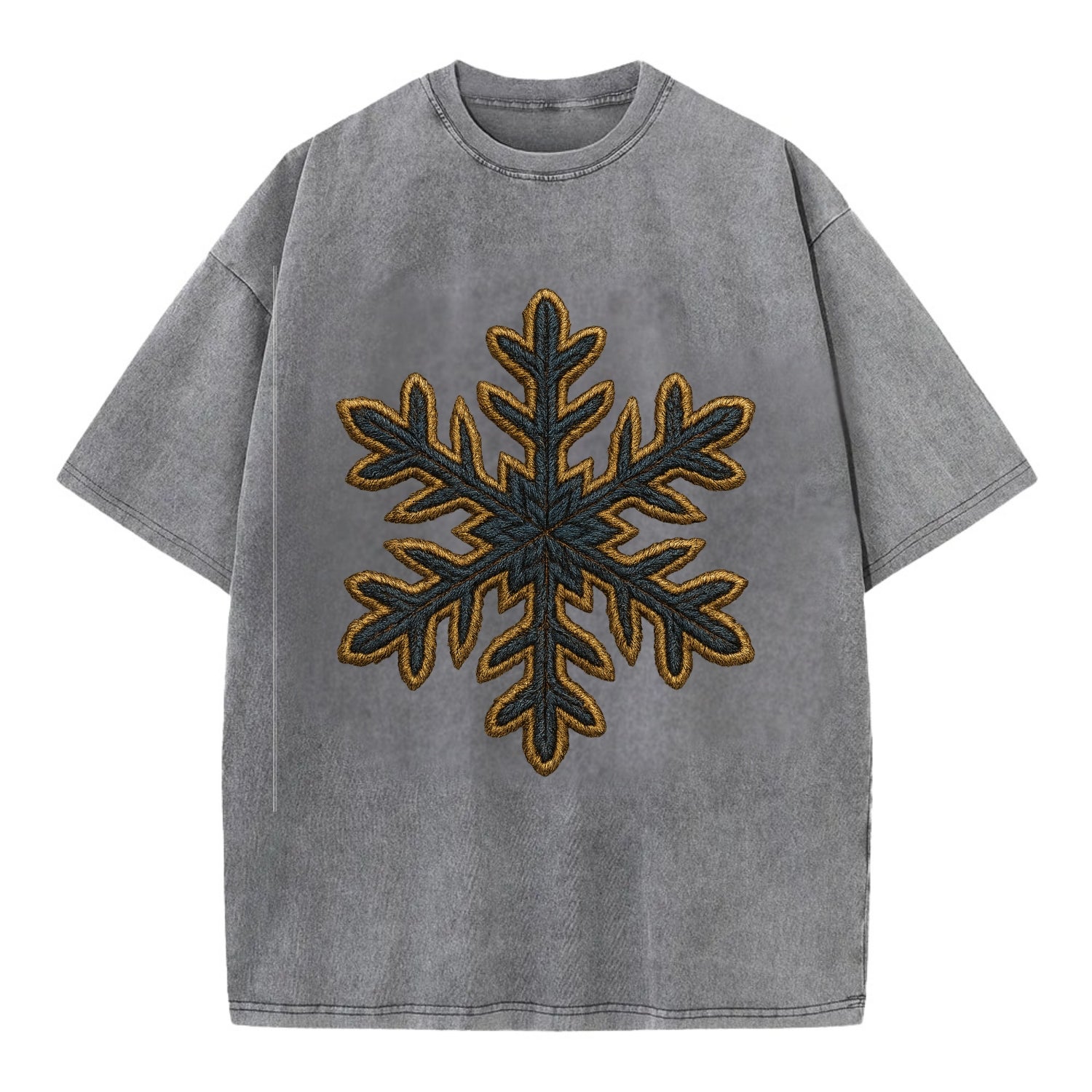 Snowflake  - Vintage T-shirt - Grey