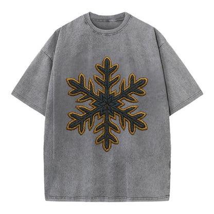Snowflake  - Vintage T-shirt - Grey