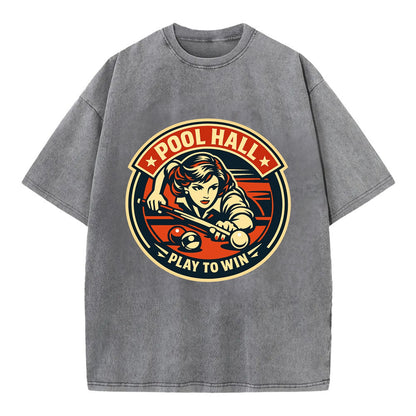 Cue Queen Emblem - Vintage T-shirt - Grey