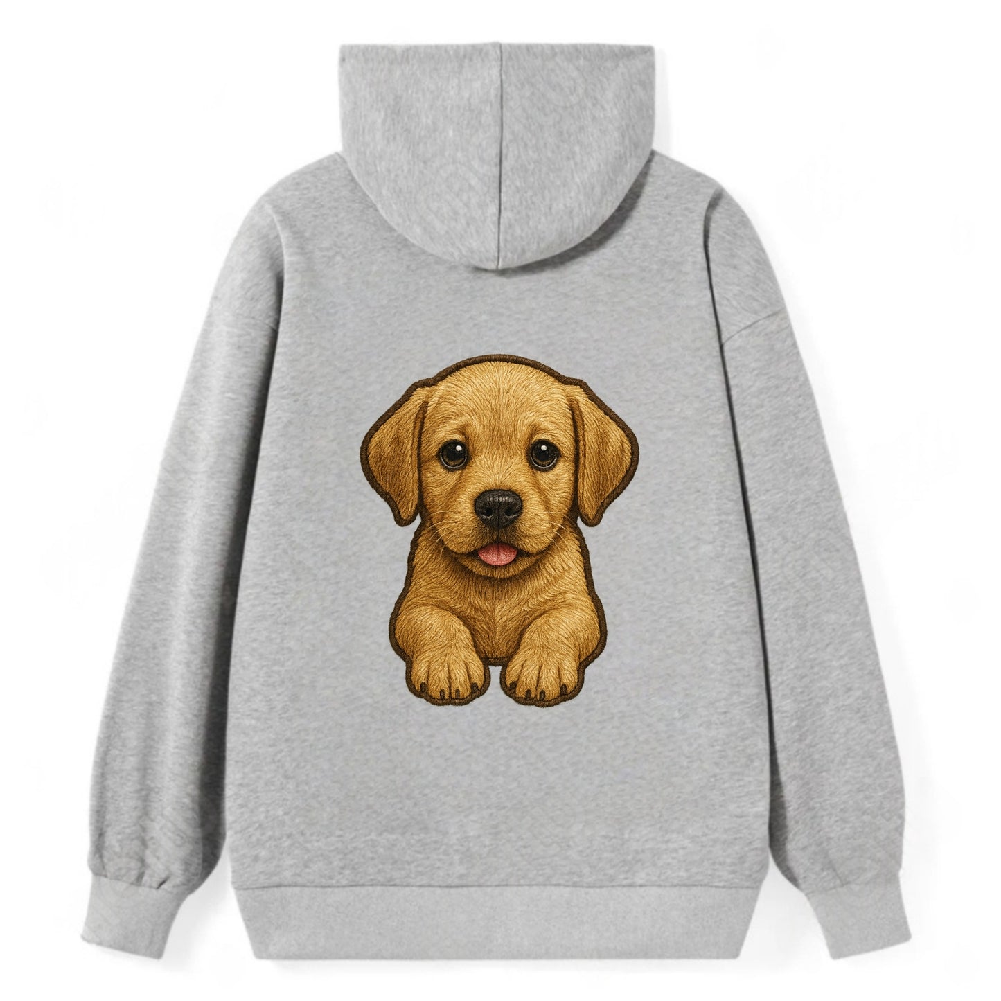 Baby Labrador Retriever Puppy - yellow/black/chocolate, soulful eyes, - Classic Pullover Hoodie - Grey