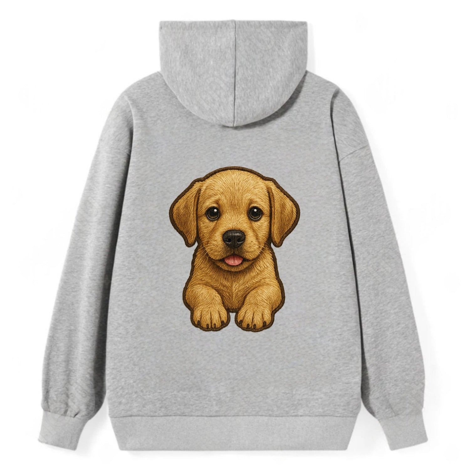 Baby Labrador Retriever Puppy - yellow/black/chocolate, soulful eyes, - Classic Pullover Hoodie - Grey