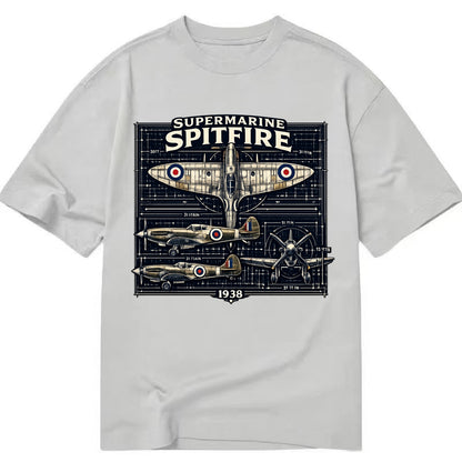 Spitfire Blueprint - Classic T-shirt - Grey