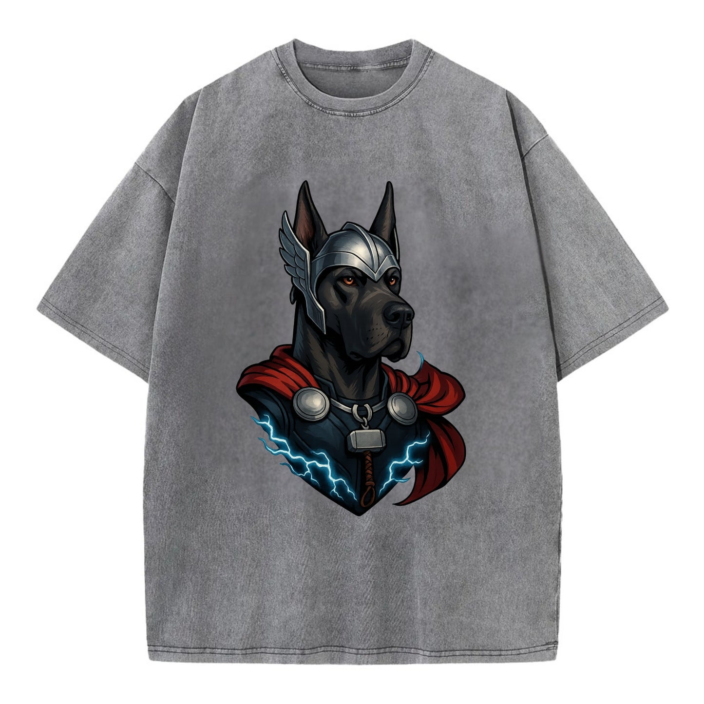 Great Dane Thor  - Vintage T-shirt - Grey