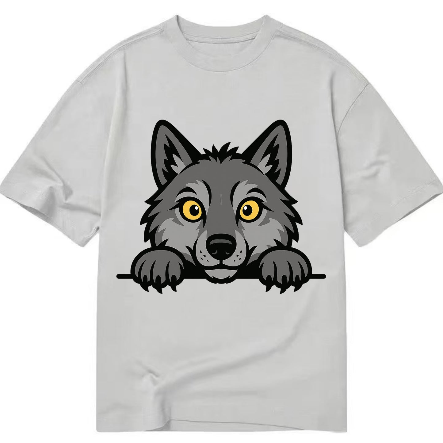 Wolf  - Classic T-shirt - Grey