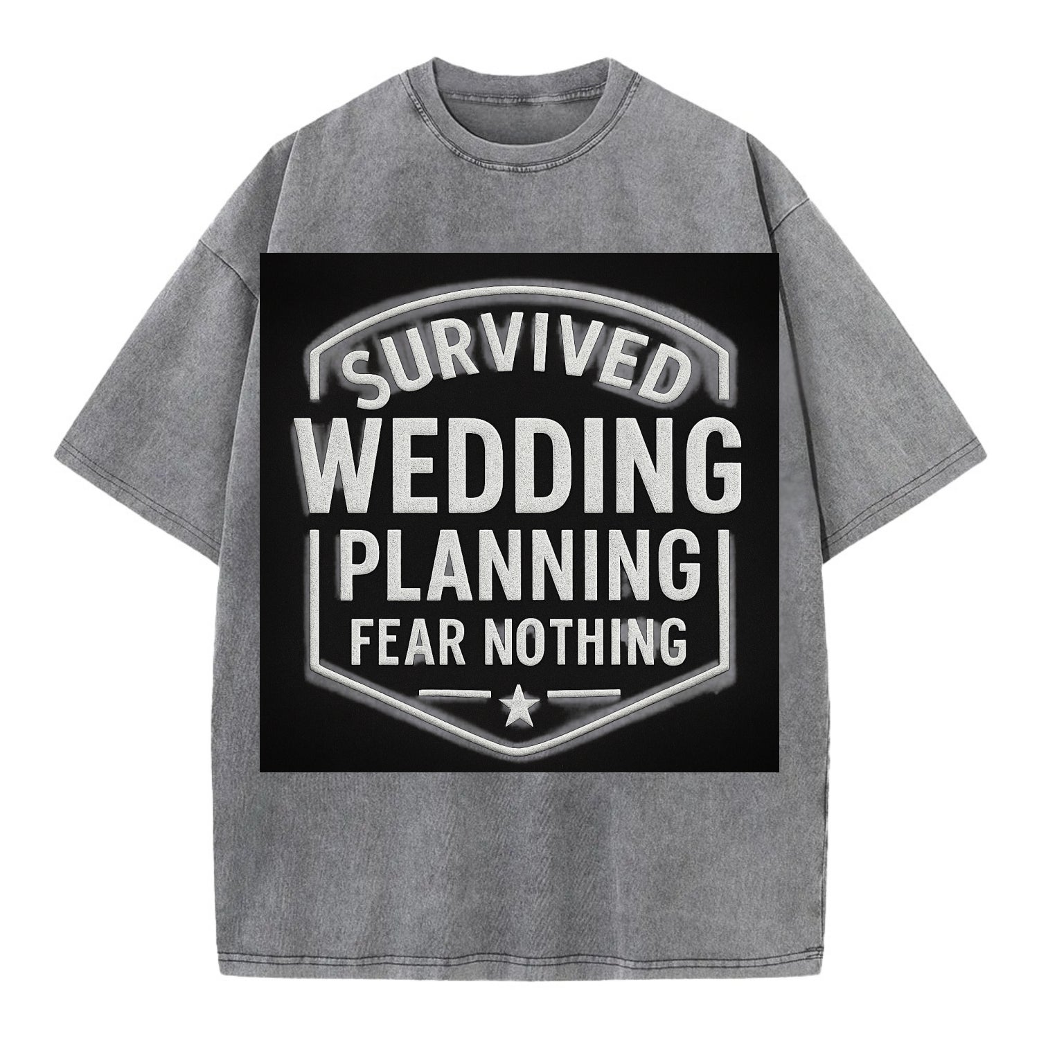 Survived wedding planning, fear nothing - Vintage T-shirt - Grey