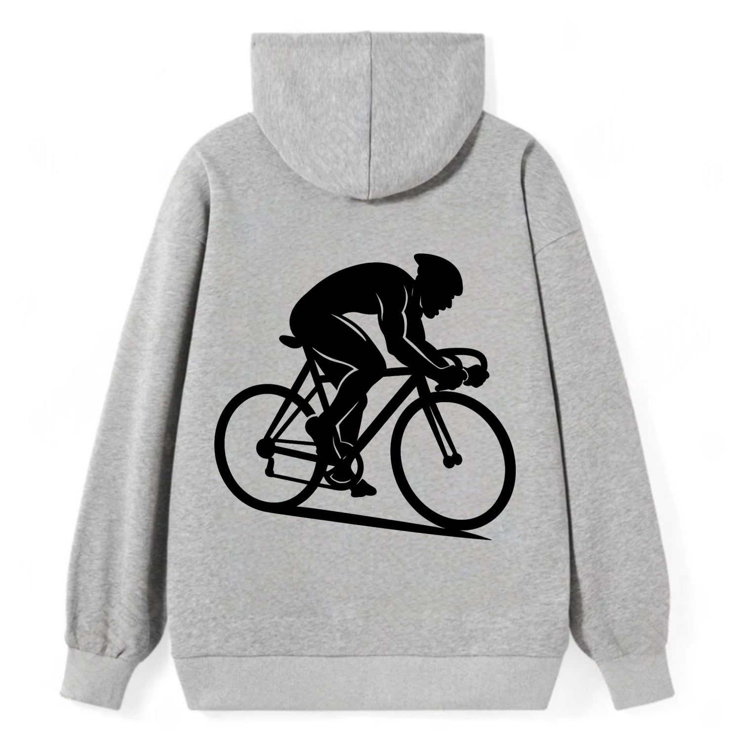 Sprint cyclist racing stance - Classic Pullover Hoodie - Grey