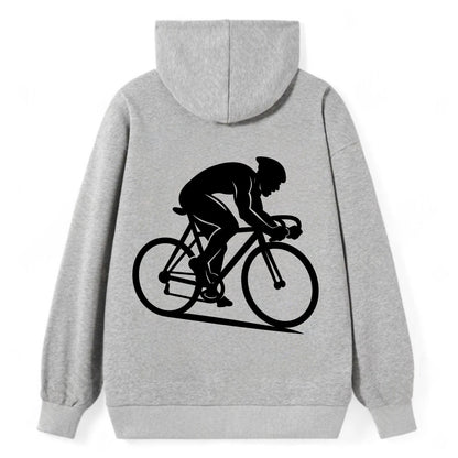 Sprint cyclist racing stance - Classic Pullover Hoodie - Grey