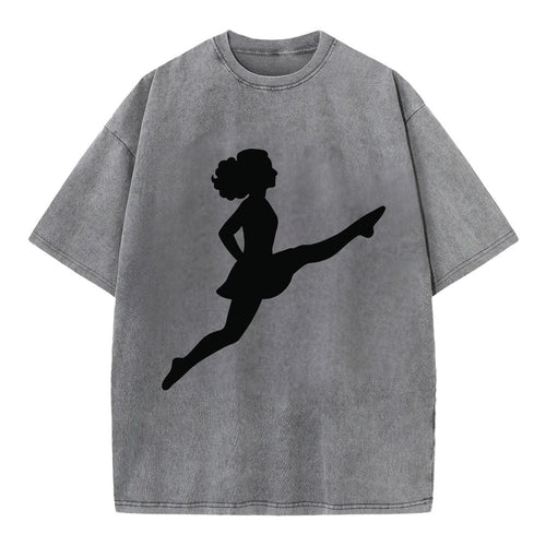 Irish step dancer Riverdance leap - Vintage T-shirt