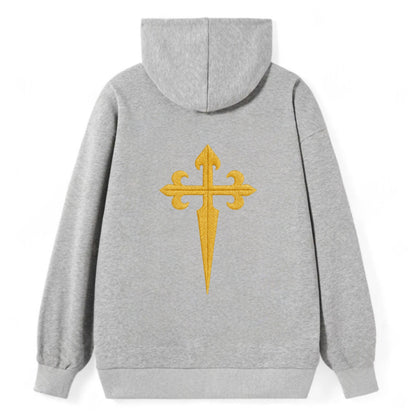 Order Of Santiago Cross - Classic Pullover Hoodie - Grey