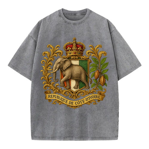 Ivory Coast Heritage Badge  - Vintage T-shirt