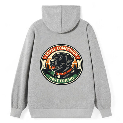 Noble Companion Emblem - Classic Pullover Hoodie - Grey