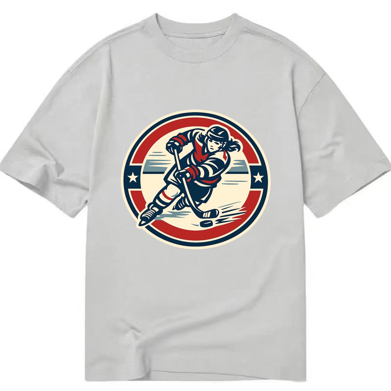 Fierce Ice Queen Emblem - Classic T-shirt - Grey
