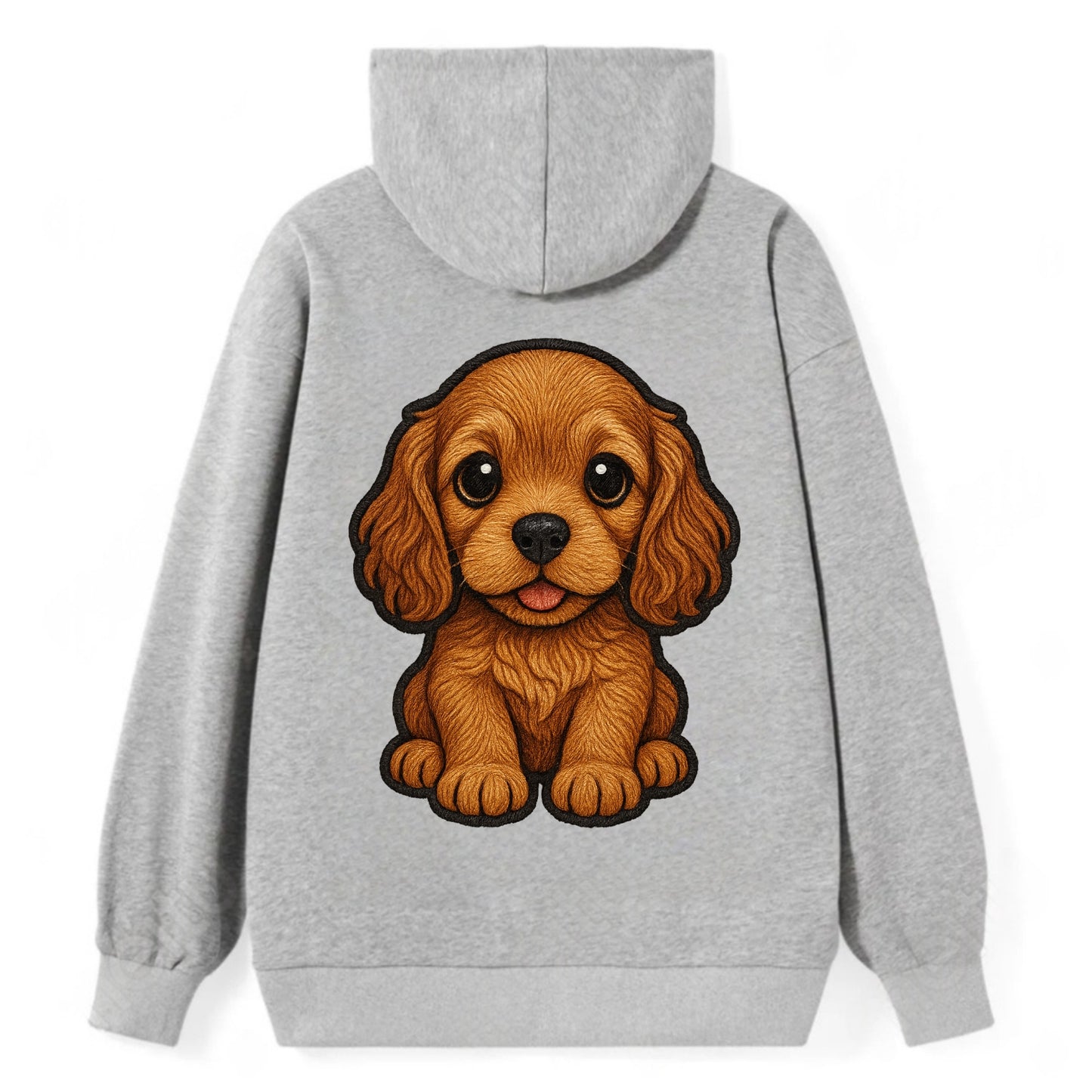 Baby Cocker Spaniel Puppy - long wavy ears, soulful eyes, silky coat, - Classic Pullover Hoodie - Grey
