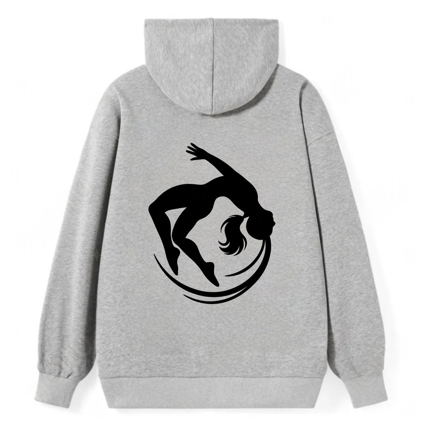 Gymnast mid-backflip rotation - Classic Pullover Hoodie - Grey