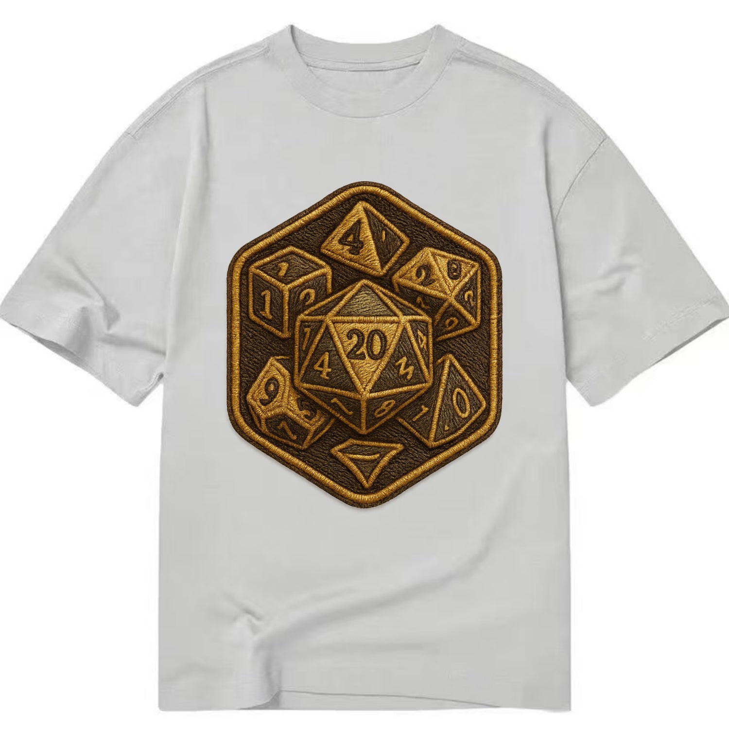 Dice set for tabletop gaming - RPG enthusiast - Classic T-shirt - Grey