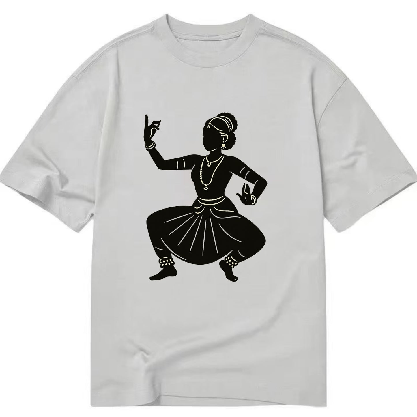Bharatanatyam classical Indian pose - Classic T-shirt - Grey